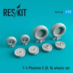 F-4 (B,N) Phantom II wheels set - ResKit Models RS72-0064