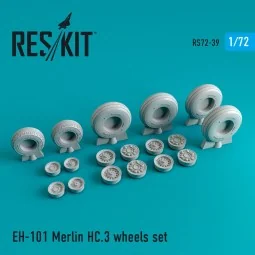 EH-101 Merlin HC.3 wheels set - ResKit Models RS72-0039