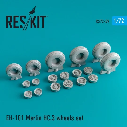 EH-101 Merlin HC.3 wheels set - ResKit Models RS72-0039