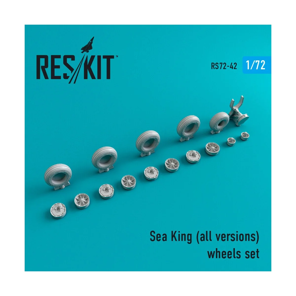Sea King (all versions) wheels set, 1/72 - ResKit Models RS72-0042 Sea King (all versions) wheels set, 1/72 - ResKit Models RS72-0042