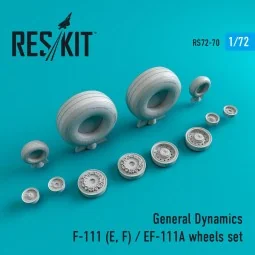F-111 (E, F)/EF-111A wheels set (weighted), 1/72 - ResKit Models RS...