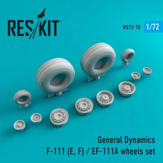 F-111 (E, F)/EF-111A wheels set (weighted), 1/72 - ResKit Models RS... F-111 (E, F)/EF-111A wheels set (weighted), 1/72 - ResKit Models RS...