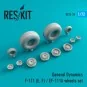 F-111 (E,F)/EF-111A wheels set (weighted) - ResKit Models RS72-0070