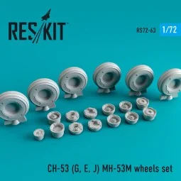 CH-53 (G,E,J)/MH-53M wheels set - ResKit Models RS72-0063