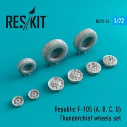 F-105 (A, B, C, D) Thunderchief wheels set, 1/72 - ResKit Models RS...