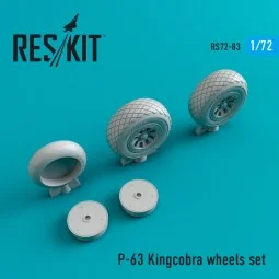 P-63 Kingcobra wheels set, 1/72 - ResKit Models RS72-0083