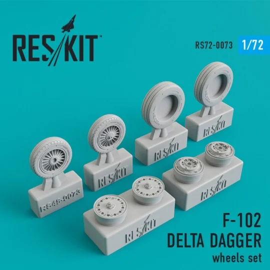 F-102 Delta Dagger wheels set, 1/72 - ResKit Models RS72-0073
