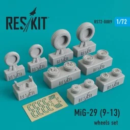 MiG-29 9-13 wheels set, 1/72 - ResKit Models RS72-0089