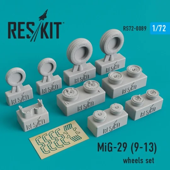 MiG-29 9-13 wheels set, 1/72 - ResKit Models RS72-0089