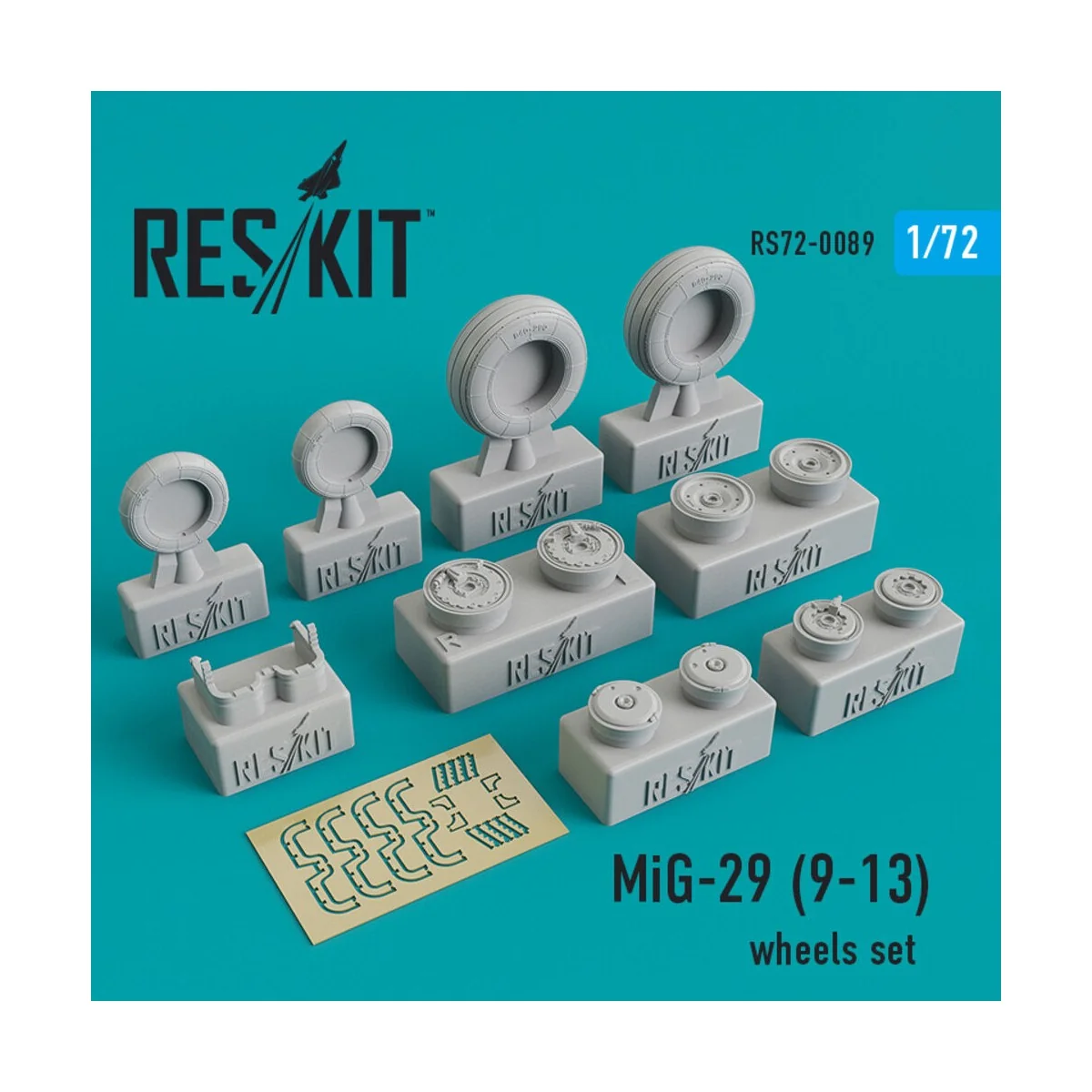 MiG-29 9-13 wheels set - ResKit Models RS72-0089
