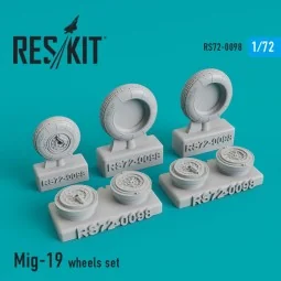 MiG-19 wheels set, 1/72 - ResKit Models RS72-0098
