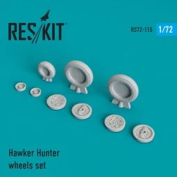 Hawker Hunter wheels set - ResKit Models RS72-0115
