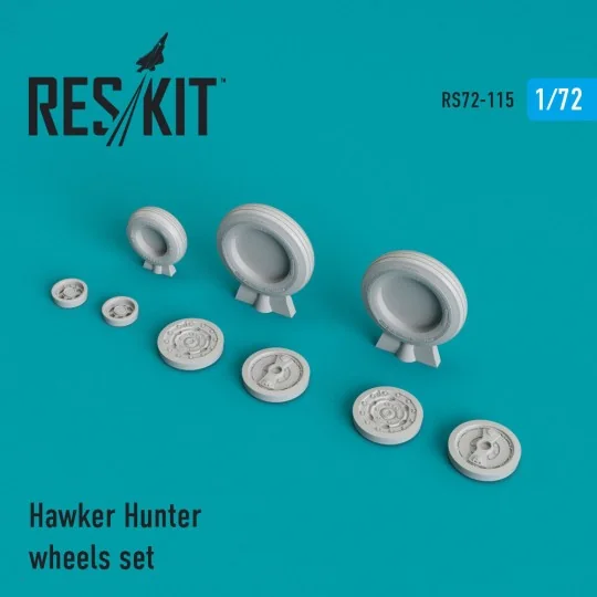 Hawker Hunter wheels set, 1/72 - ResKit Models RS72-0115