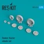 Hawker Hunter wheels set, 1/72 - ResKit Models RS72-0115