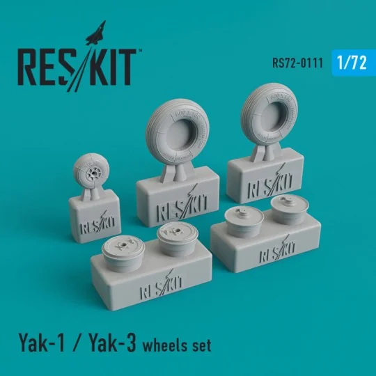 Yak-1/Yak-3 wheels set, 1/72 - ResKit Models RS72-0111 Yak-1/Yak-3 wheels set, 1/72 - ResKit Models RS72-0111