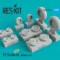 EE Canberra wheels set (weighted), 1/72 - ResKit Models RS72-0116 EE Canberra wheels set (weighted), 1/72 - ResKit Models RS72-0116