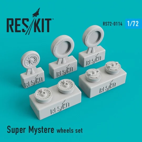 Super Mystère wheels set, 1/72 - ResKit Models RS72-0114