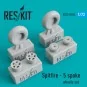 Spitfire (5 spoke) wheels set, 1/72 - ResKit Models RS72-0104 Spitfire (5 spoke) wheels set, 1/72 - ResKit Models RS72-0104