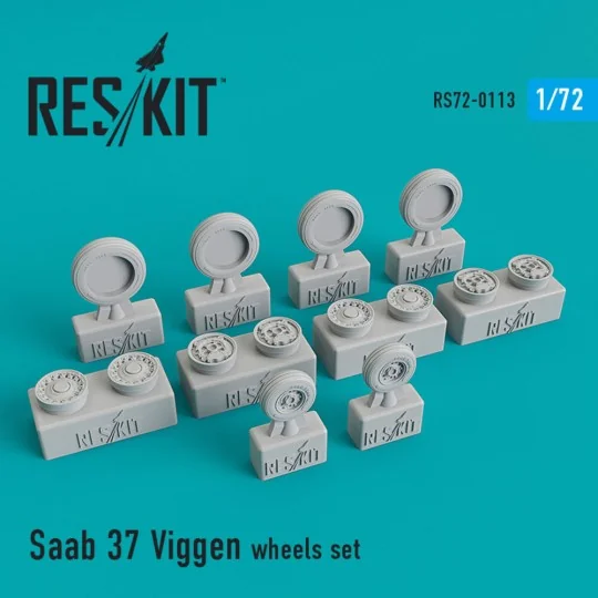 Saab 37 Viggen wheels set - ResKit Models RS72-0113