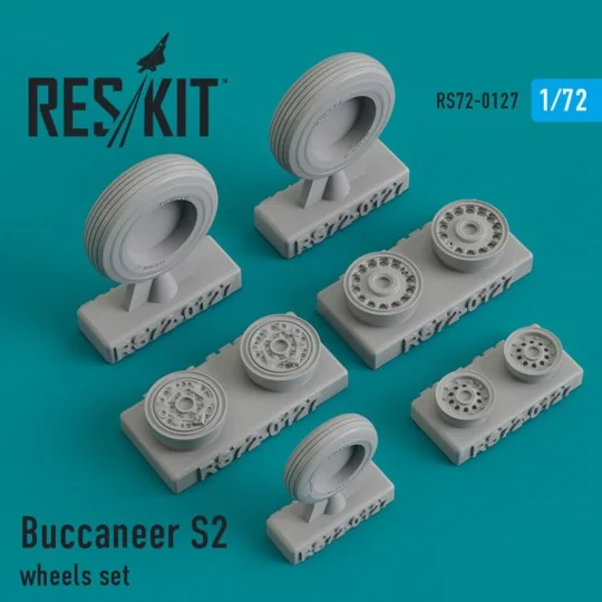 Buccaneer S2 wheels set, 1/72 - ResKit Models RS72-0127 Buccaneer S2 wheels set, 1/72 - ResKit Models RS72-0127