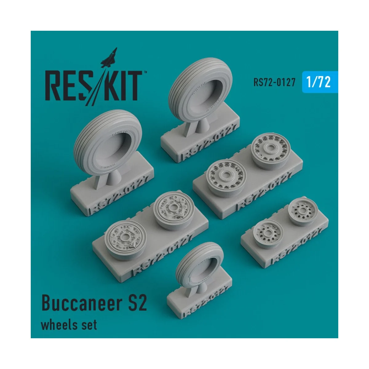 Buccaneer S2 wheels set, 1/72 - ResKit Models RS72-0127 Buccaneer S2 wheels set, 1/72 - ResKit Models RS72-0127