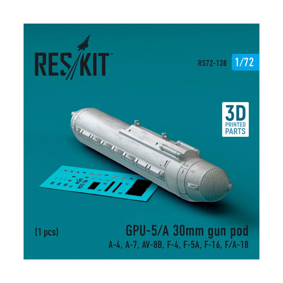 GPU-5/A 30mm gun pod (1 pcs) (A-4, A-7, AV-8B, F-4, F-5A, F-16, F/A...