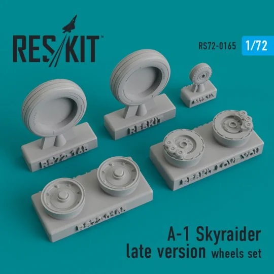 A-1 Skyraider (late version) wheels set, 1/72 - ResKit Models RS72-... A-1 Skyraider (late version) wheels set, 1/72 - ResKit Models RS72-...