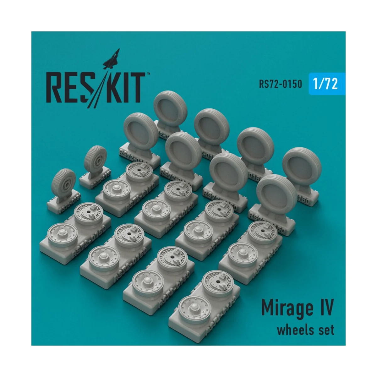 Mirage IV wheels set - ResKit Models RS72-0150