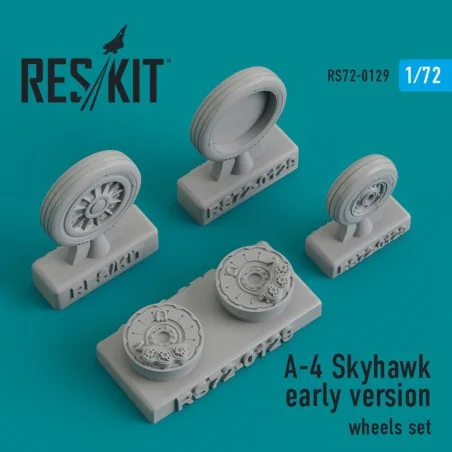 A-4 Skyhawk early version wheels set, 1/72 - ResKit Models RS72-0129