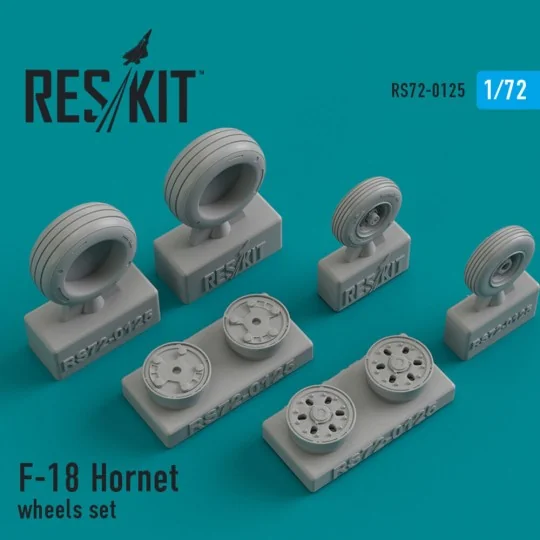 F/A-18 Hornet wheels set, 1/72 - ResKit Models RS72-0125
