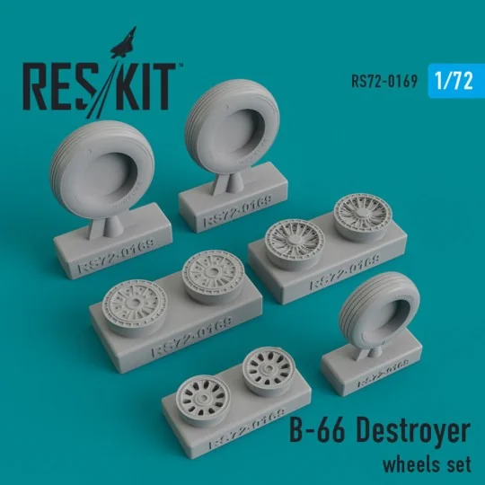 B-66 Destroyer wheels set - ResKit Models RS72-0169