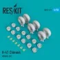 H-47 Chinook wheels set - ResKit Models RS72-0191