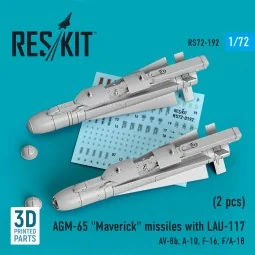 AGM-65 Maverick missiles with LAU-117 (2 pcs) (AV-8B, A-10, F-16, F...