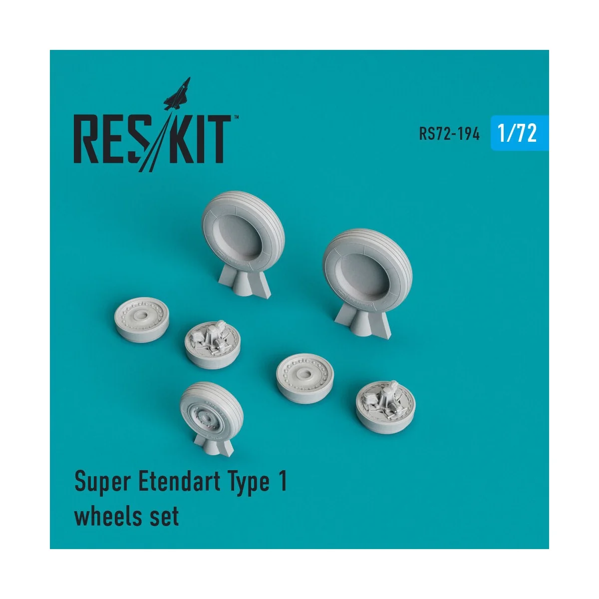 Super Etendard type 1 wheels set - ResKit Models RS72-0194