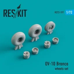 OV-10 Bronco wheels set (weighted), 1/72 - ResKit Models RS72-0197