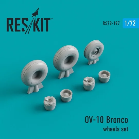 OV-10 Bronco wheels set (weighted) - ResKit Models RS72-0197