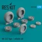 Me.262 type 1 wheels set - ResKit Models RS72-0204
