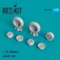 L-39 Albatros wheels set, 1/72 - ResKit Models RS72-0210 L-39 Albatros wheels set, 1/72 - ResKit Models RS72-0210