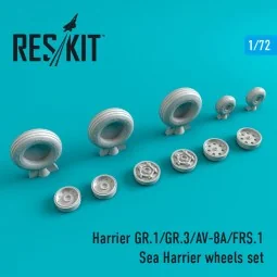 Harrier GR.1/GR.3/AV-8A/FRS.1/Sea Harrier wheels set, 1/72 - ResKit...