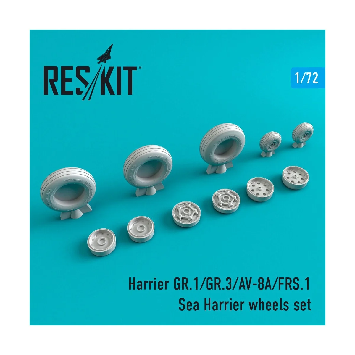 Harrier GR.1/GR.3/AV-8A/FRS.1/Sea Harrier wheels set, 1/72 - ResKit... Harrier GR.1/GR.3/AV-8A/FRS.1/Sea Harrier wheels set, 1/72 - ResKit...