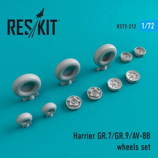 Harrier GR.7/GR.9/AV-8B wheels set - ResKit Models RS72-0212