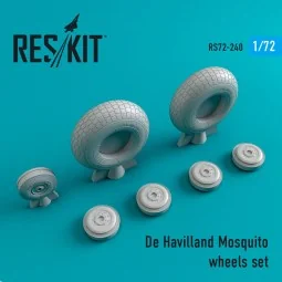 DH.98 Mosquito wheels set - ResKit Models RS72-0240