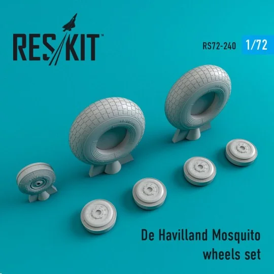 DH.98 Mosquito wheels set, 1/72 - ResKit Models RS72-0240