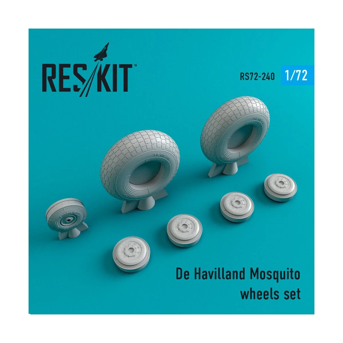 DH.98 Mosquito wheels set, 1/72 - ResKit Models RS72-0240