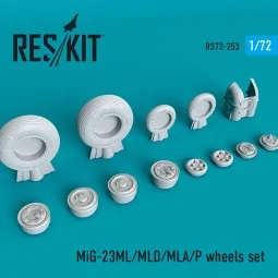 MiG-23 (ML,MLD,MLA,P) wheels set - ResKit Models RS72-0253