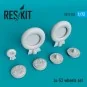 Ju-52 wheels set, 1/72 - ResKit Models RS72-0252 Ju-52 wheels set, 1/72 - ResKit Models RS72-0252