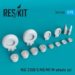 MiG-23 (UB,S,MS,MF,M) wheels set - ResKit Models RS72-0254
