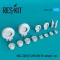 MiG-23 (UB, S, MS, MF, M) wheels set, 1/72 - ResKit Models RS72-0254 MiG-23 (UB, S, MS, MF, M) wheels set, 1/72 - ResKit Models RS72-0254