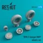 TBM-3 Avenger NAVY wheels set, 1/72 - ResKit Models RS72-0231