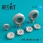 Ju-88 wheels set type 1, 1/72 - ResKit Models RS72-0270